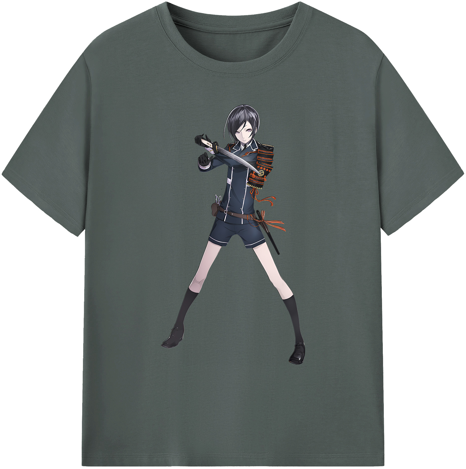 （画像用） 刀剣乱舞 Touken Ranbu 綿100％ メンズ半袖Tシャツ｜肌触りやわらか＆通気性